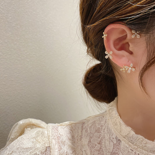 Ear Clip de flores